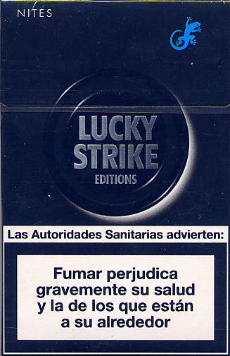 Lucky Strike Editions Nites cigarettes hard box